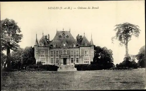 Ak Nesles Lumigny Nesles Ormeaux Seine et Marne, Chateau du Breuil