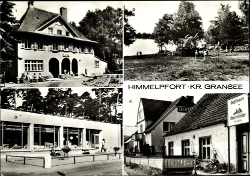 Ak Himmelpfort Fürstenberg an der Havel, FDGB Erholungsheim Werner Schaumann, Kaufhalle