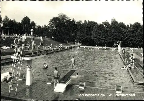 Ak Bad Rothenfelde am Teutoburger Wald, Schwimmbad