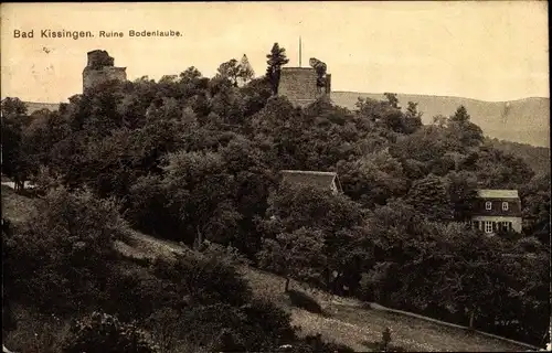 Ak Bad Kissingen Unterfranken Bayern, Ruine Bodenlaube