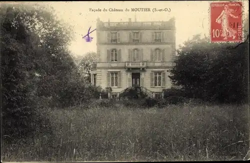 Ak Moutier Yvelines, Facade de Chateau