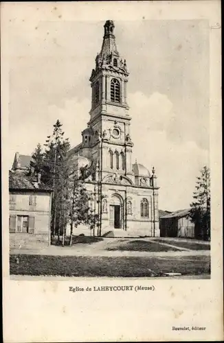 Ak Laheycourt Meuse, Eglise, Außenanaischt