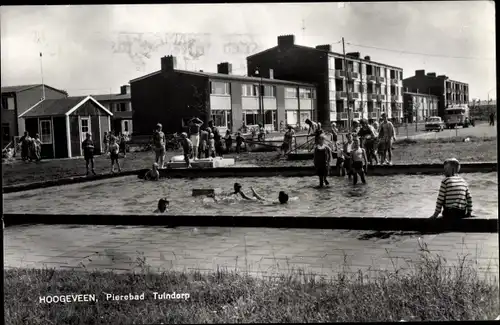 Ak Hoogeveen Drenthe Niederlande, Pierebad Tuindorp