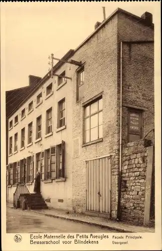 Ak La Plante Namur, Oeuvre Nationale des Aveugles, Rue Saint Martin 24, Ecole Maternelle, Facade