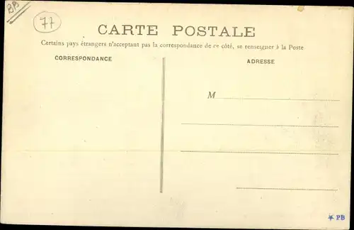 Ak Moret-sur-Loing Seine et Marne, La Riviere en aval du Pont