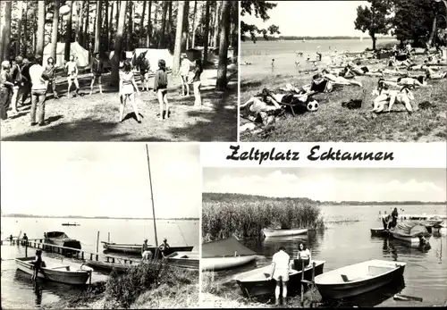 Ak Waren an der Müritz, Zeltplatz Ecktannen, Bootsanleger