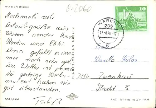 Ak Waren an der Müritz, Zeltplatz Ecktannen, Bootsanleger