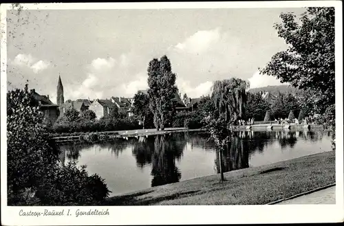 Ak Castrop Rauxel im Ruhrgebiet, Gondelteich