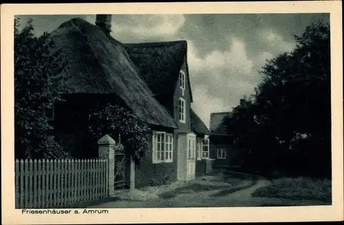 Ak Amrum in Nordfriesland, Friesenhäuser auf Amrum