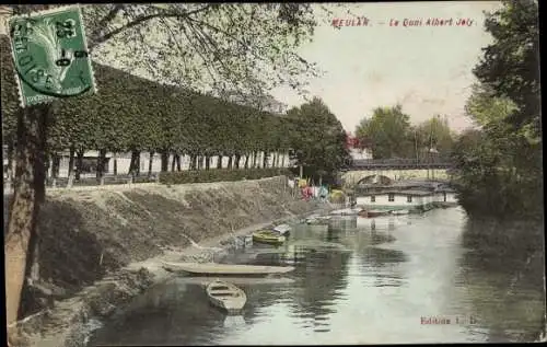 Ak Meulan en Yvelines, Le Quai Albert Jely