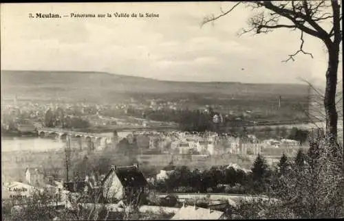 Ak Meulan en Yvelines, Panorama sur la Vallee de la Seine