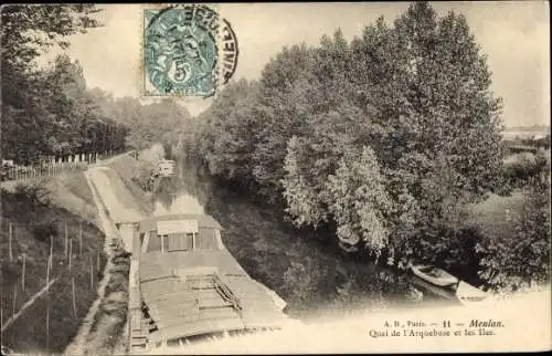 Ak Meulan en Yvelines, Quai de l'Arquebuse et les Iles