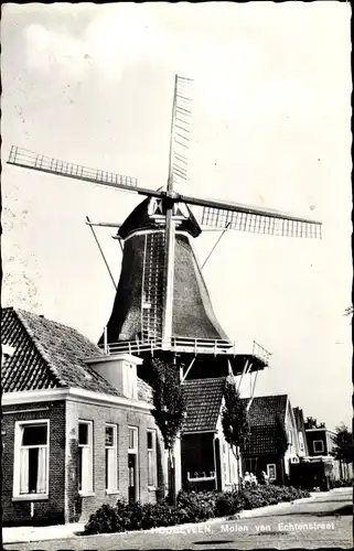 Ak Hoogeveen Drenthe Niederlande, Molen van Echtenstraat