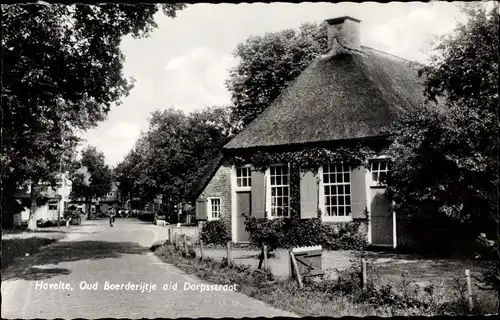 Ak Havelte Drenthe Niederlande, Oud Boerderijtje a/d Dorpsstraat