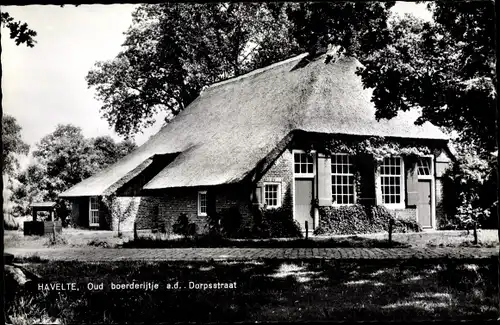 Ak Havelte Drenthe Niederlande, Oud boerderijtje a.d. Dorpsstraat