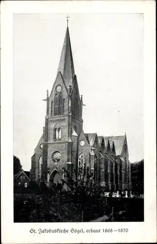 Ak Sögel in Niedersachsen, St Jakobuskirche