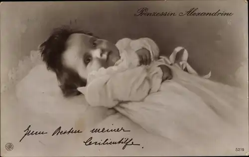 Ak Prinzessin Alexandrine von Preußen, Portrait, NPG 5219