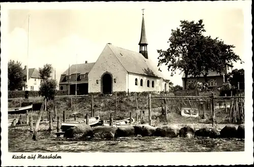 Ak Maasholm in Schleswig Holstein, Kirche