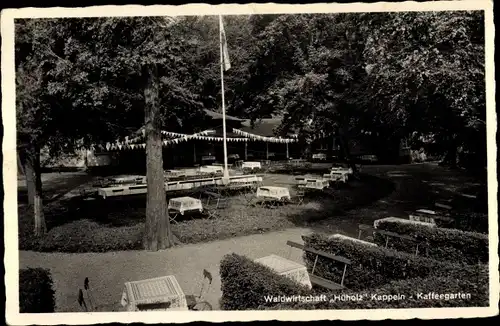 Ak Kappeln an der Schlei, Waldwirtschaft Hüholz, Kaffeegarten