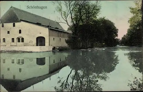 Ak Ostseebad Schönhagen, Wasserpartie