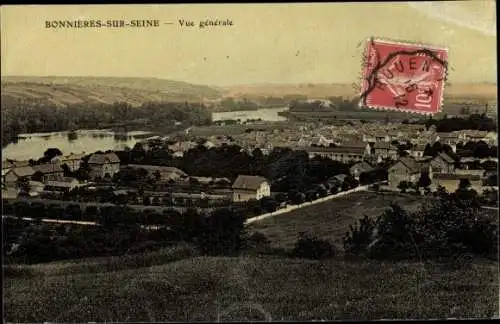 Ak Bonnières-sur-Seine Yvelines, Vue generale