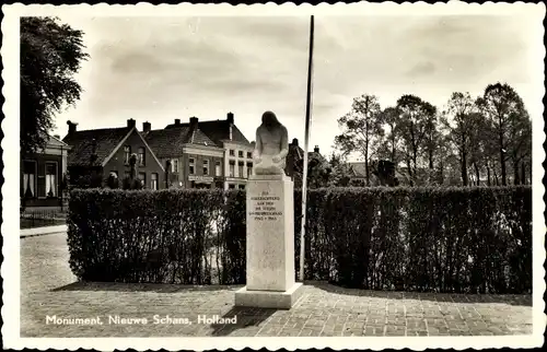 Ak Nieuweschans Groningen Niederlande, Monument