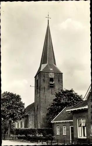 Ak Noordhorn Groningen, Herv. Kerk