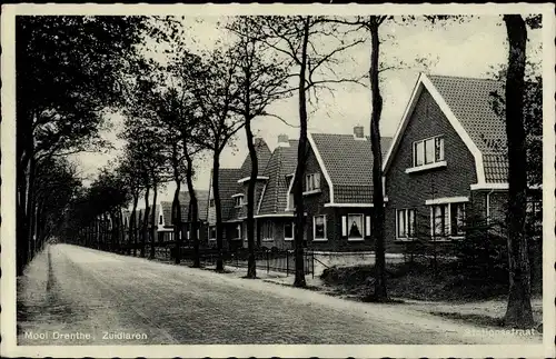 Ak Zuidlaren Drenthe Niederlande, Straßenpartie