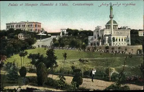 Ak Constantinople Istanbul Türkei, Palais et Mosquee Hamidie a Yldiz