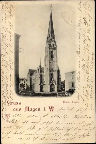 Ak Hagen in Westfalen, Katholische Kirche