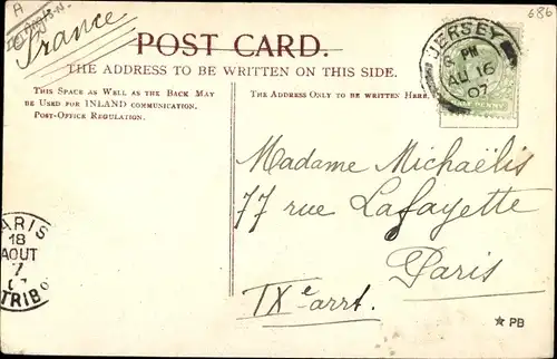 Ak Jersey Kanalinseln, Near the Devil's Hole