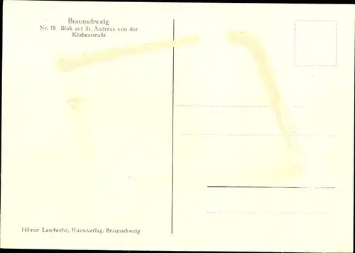 Ak Braunschweig in Niedersachsen, Sankt Andreas, Fachwerkhäuser