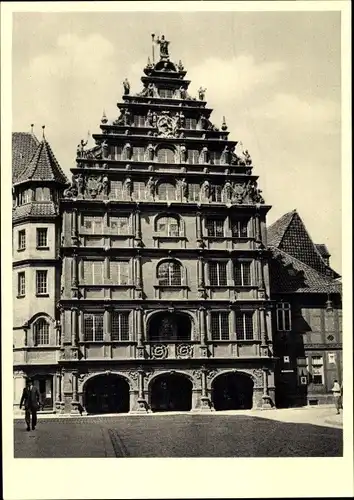 Ak Braunschweig in Niedersachsen, Gewandhaus der Gewandschneider, 13. Jhd.