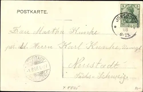 Ak Jonsdorf in Sachsen, Teilansicht, Lausche