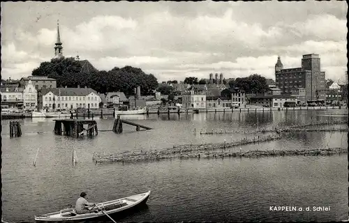 Ak Kappeln an der Schlei, Schleipartie, Bootsfahrt, Gesamtansicht