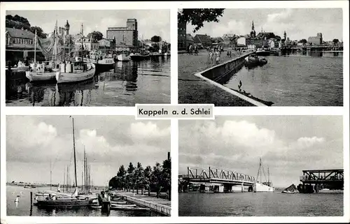 Ak Kappeln an der Schlei, Hafenansichten