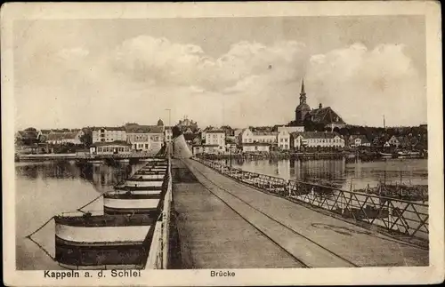 Ak Kappeln an der Schlei, Schleibrücke