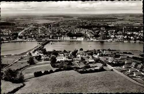 Ak Kappeln an der Schlei, Gesamtansicht, Fliegeraufnahme