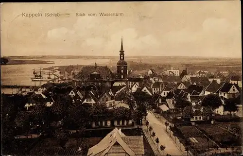 Ak Kappeln an der Schlei, Blick vom Wasserturm