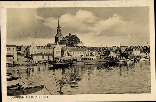 Ak Kappeln an der Schlei, Hafenpartie