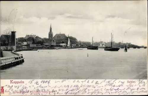 Ak Kappeln an der Schlei, Partie an der Schlei