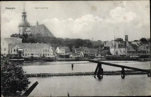 Ak Kappeln an der Schlei, Schleipartie, Schiff