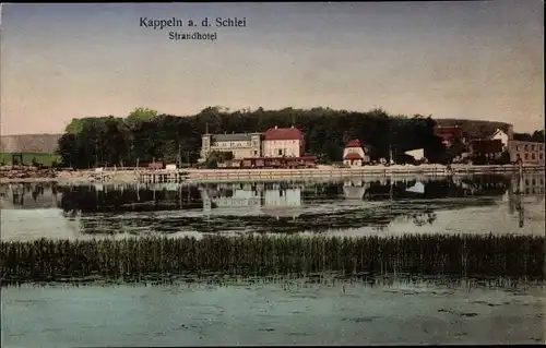 Ak Kappeln an der Schlei, Strandhotel, Schlei