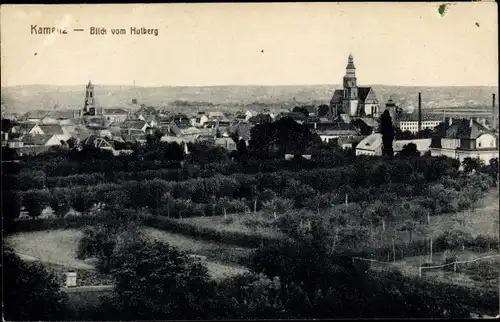 Ak Kamenz Sachsen, Gesamtansicht, Hutberg