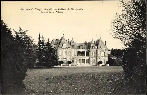 Ak Fontenailles Seine et Marne, Chateau de Champbrule