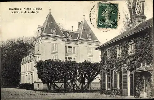 Ak Coutençon Seine et Marne, Le Chateau