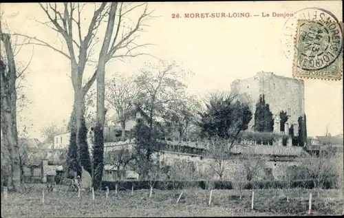 Ak Moret-sur-Loing Seine et Marne, Le Donjon