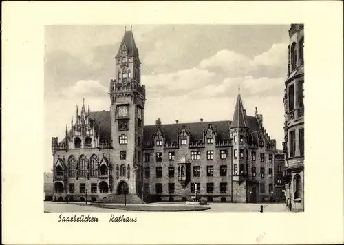 Ak Saarbrücken im Saarland, Rathaus