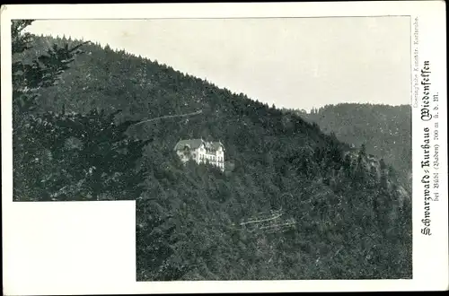 Ak Bühlertal in Baden Württemberg, Wiedenfelsen, Schwarzwald Kurhaus