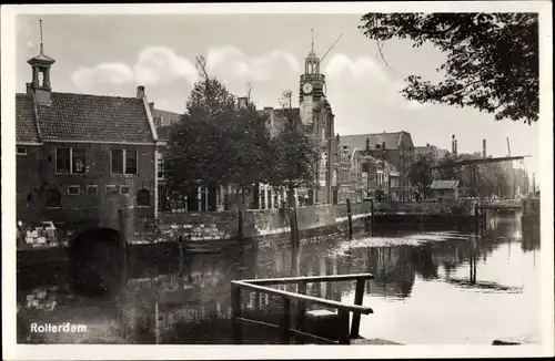 Ak Rotterdam Südholland Niederlande, Partie am Wasser